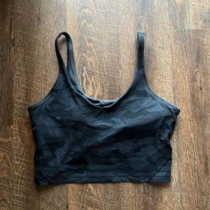 lululemon Align Cropped Tank in Black Camo - Size 12